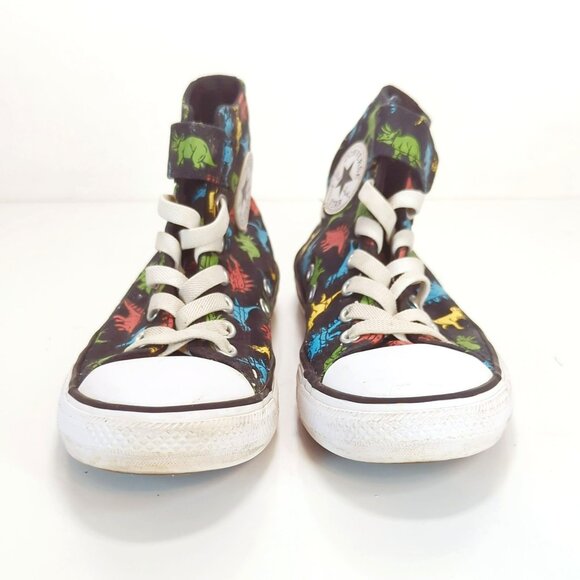 Converse Chuck Taylor All Star Dino Mid-Top Sneakers Kids Size 3 Dinosaurs - Picture 5 of 8